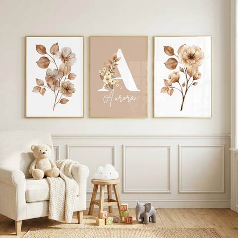 Caramel Bloom Name Set