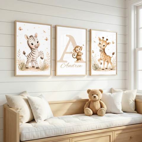 Safari Friends Name Set