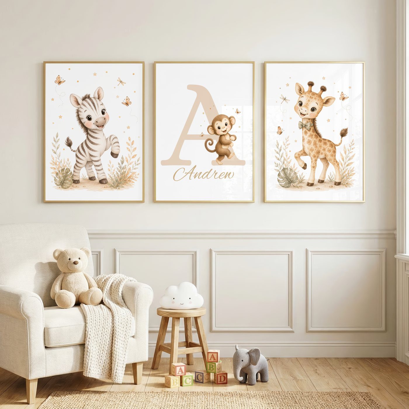 Safari Friends Name Set bundle