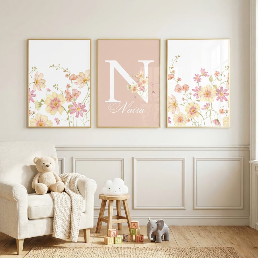 Blush Cosmos Name Set