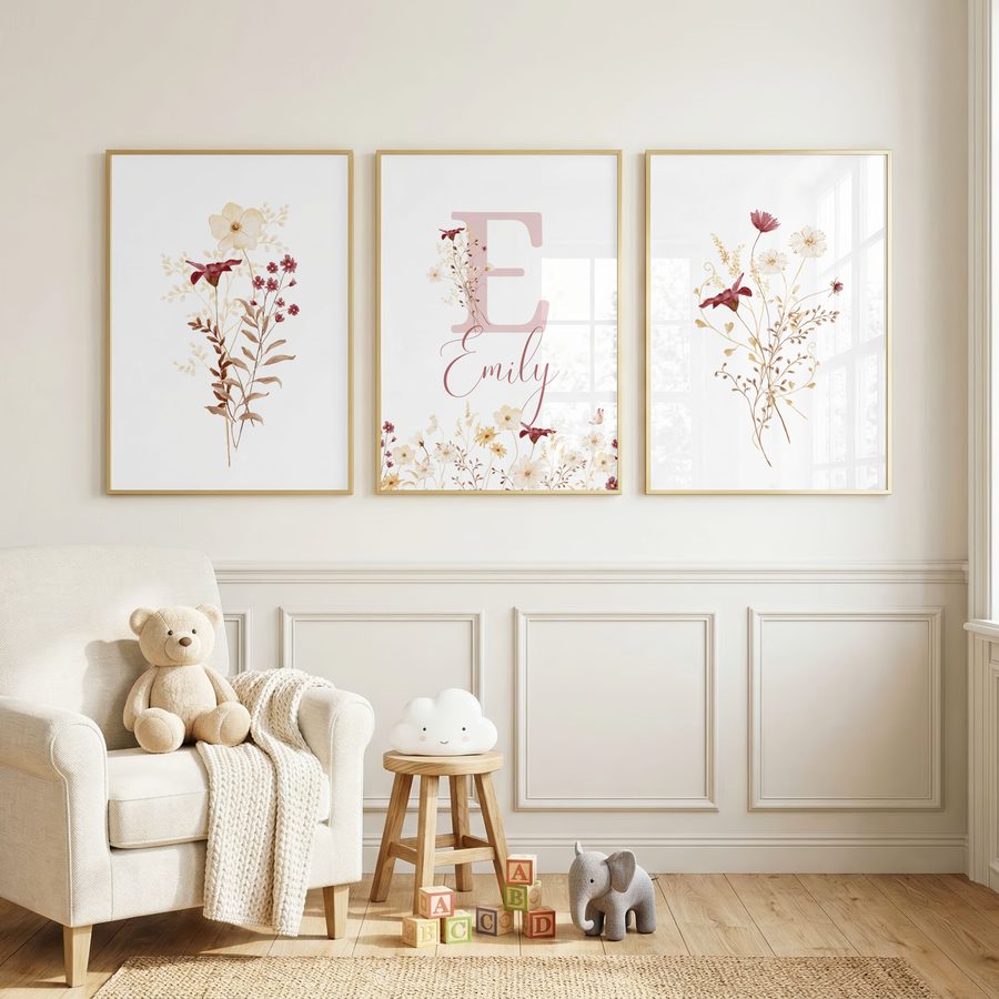 Dried Bloom Name Set